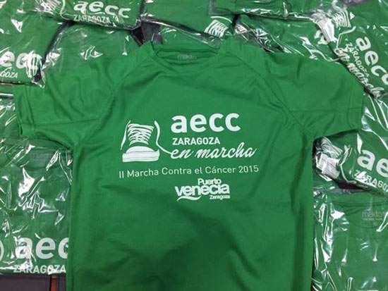 camisetas 2 marcha contra el cáncer