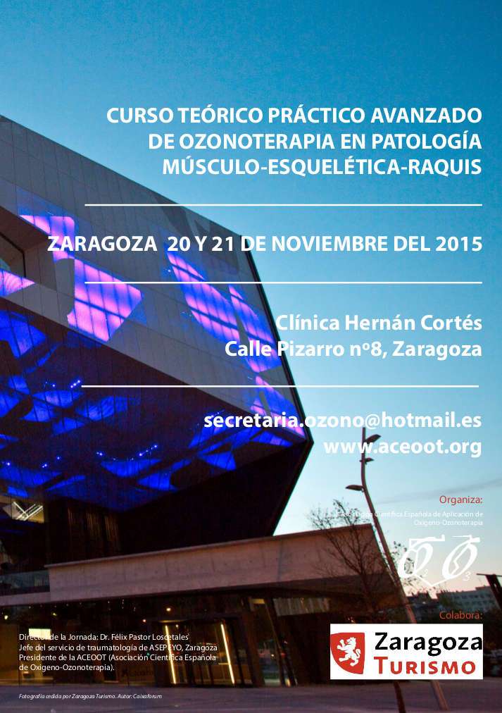 Curso de Ozonoterapia en ZRAGOZA