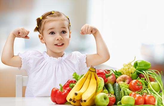 Niños y la comida sana